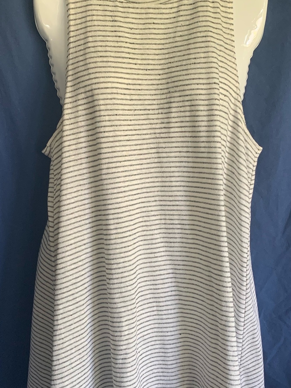 Billabong size Medium Gray Stripe Muscle Tee Racerback Dress